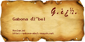 Gabona Ábel névjegykártya